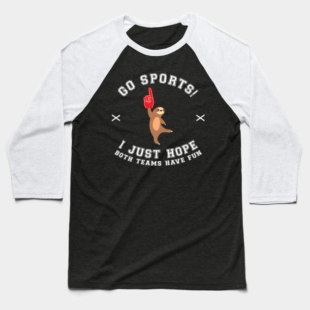 Go sports! I just hope both teams have fun Baseball T-Shirt by Bomdesignz